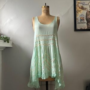 Mint Green Lace Lingerie Dress by Intimately Free People